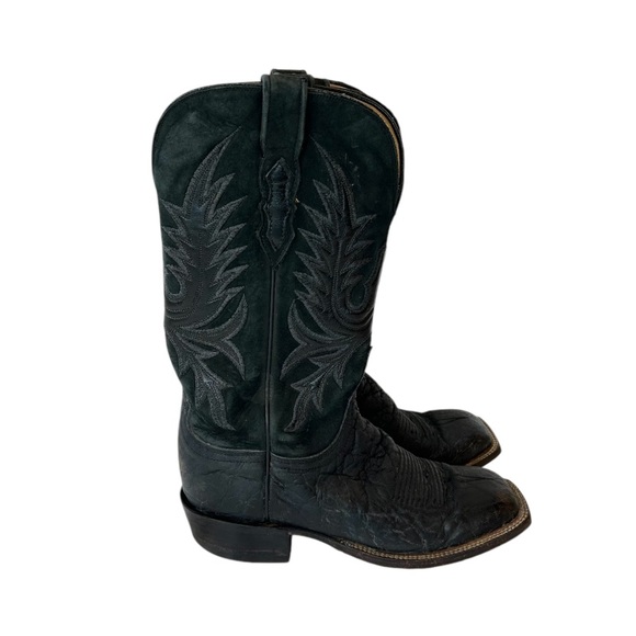Lucchese Shoes - Lucchese 2000 Black Cowboy Boots T5700